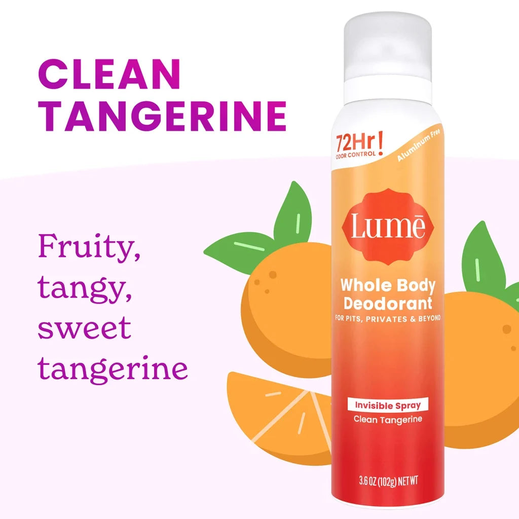 Lume Spray Deodorant Clean Tangerine